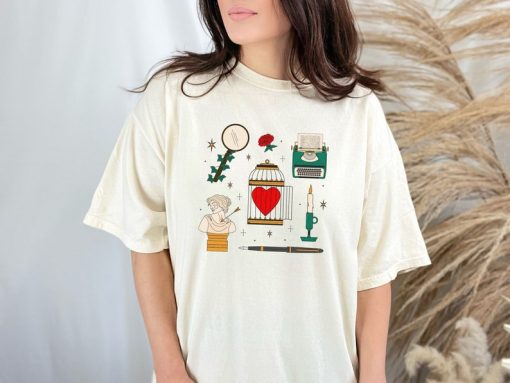 Tortured Poet Tattoo Flash Inspired Tee Shirt