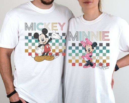 Vintage Mickey Minnie Shirt, Mickey Mouse Shirt, Retro Minnie Shirt