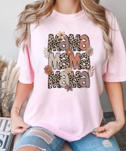 Comfort Colors® Leopard Mama Shirt, Flower Mama Shirt