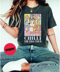 Bluey Chilli Eras Tour Shirt, Bluey Shirt, Bluey For Mom Gifts