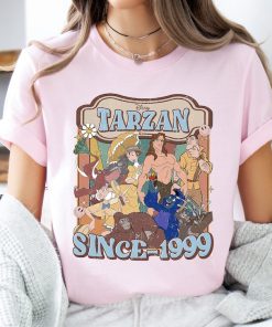 Disney Vintage Tarzan Since 1999 Shirt, Tarzan and Jane Shirt