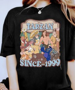 Disney Vintage Tarzan Since 1999 Shirt, Tarzan and Jane Shirt