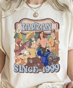 Disney Vintage Tarzan Since 1999 Shirt, Tarzan and Jane Shirt