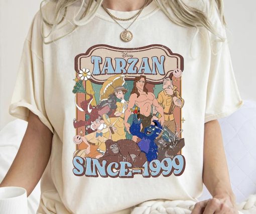 Disney Vintage Tarzan Since 1999 Shirt, Tarzan and Jane Shirt