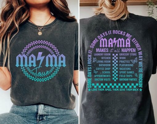 The Mama Tour Shirt, Comfort Colors Motherhood Shirt