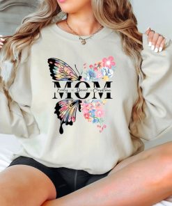 Butterfly Mama Shirt, Floral Mama Shirt, Mothers Day Shirt, Mom Shirt