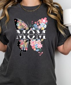 Butterfly Mama Shirt, Floral Mama Shirt, Mothers Day Shirt, Mom Shirt