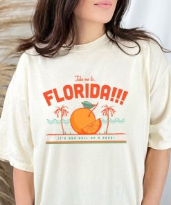 Florida!!! Comfort Colors Tee Shirt, Colorful Aesthetic Graphic Tee