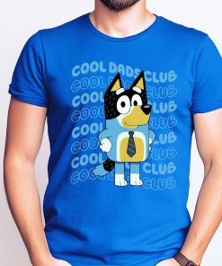 Blue Cool Dads Club T-Shirt, Blue Father's Day Shirt