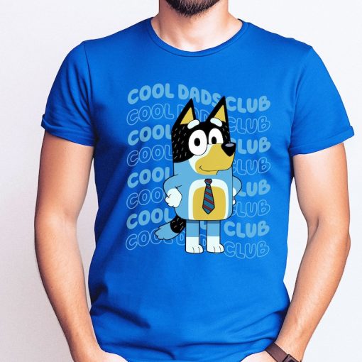 Blue Cool Dads Club T-Shirt, Blue Father's Day Shirt