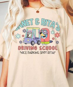 Bluey Famlily Janet Rita’s Driving School Nice Parking Spot Rita Shirt