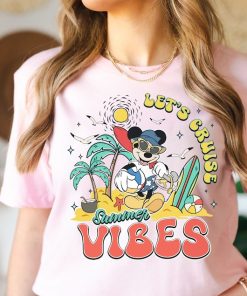 Disney Let's Cruise Shirt, Mickey Summer Vibes Shirt