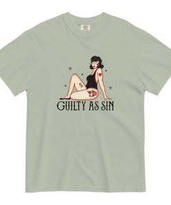 Guilty As Sin Tee Shirt, Comfort Colors Graphic Tee