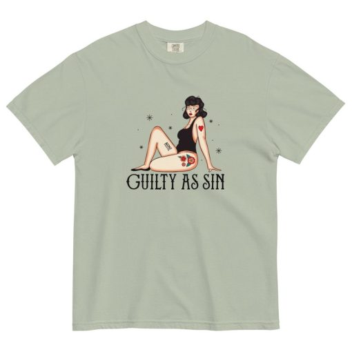 Guilty As Sin Tee Shirt, Comfort Colors Graphic Tee