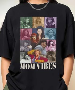 Retro Floral 90’s Mom Vibes T shirt, Sitcom moms shirt