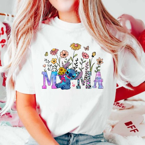 Wildflower Disnyye Mama Shirt, Disnyye Mama Shirt, Mama Stiitchh Shirt