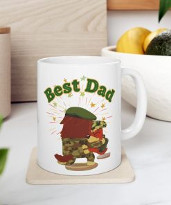 Bluey Best Dad Rusty Military Family fathers day Mug