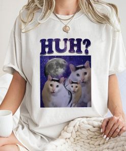 Huh Meme Cat Shirt , Trending Unisex Tee Shirt, Unique Shirt Gift