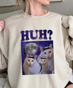 Huh Meme Cat Shirt , Trending Unisex Tee Shirt, Unique Shirt Gift