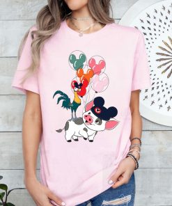 Retro Disney Moana Hei Hei And Pua Mickey Balloon Shirt, Moana Shirt