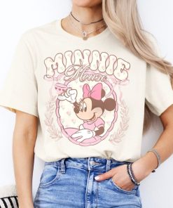 Vintage Minnie Mouse Pink Tea Shirt, Minnie est. 1928 Shirt