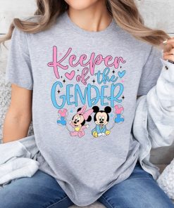 Disney Mickey Minnie Gender Reveal Shirt, Keeper Of The Gender Shirt