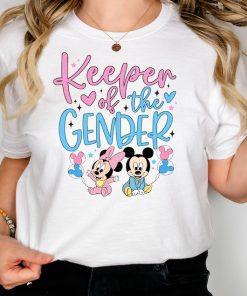 Disney Mickey Minnie Gender Reveal Shirt, Keeper Of The Gender Shirt