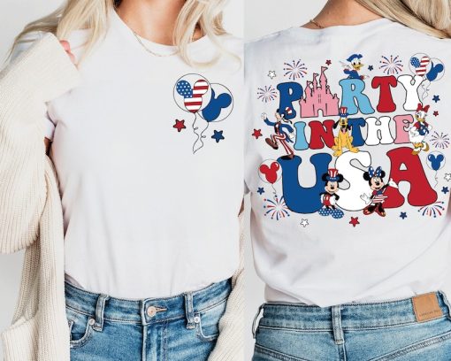 Mickey and Friends Party in the USA Shirt, American Shirt