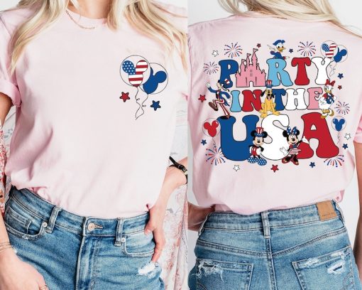 Mickey and Friends Party in the USA Shirt, American Shirt