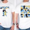 Cute Bluey Daddy Classic 2 Side Shirt, Bluey Best Dad Ever Tshirt