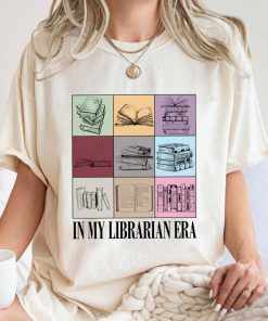 In My Librarian Era Comfort Colors Shirt, Retro Librarian Shirt