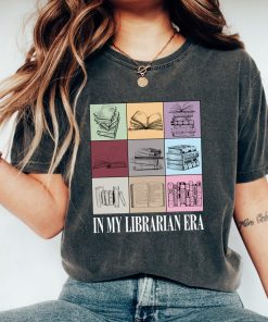 In My Librarian Era Comfort Colors Shirt, Retro Librarian Shirt