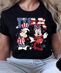 Mickey and Minnie USA Shirt, Disney American 4th of July Shirts