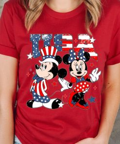 Mickey and Minnie USA Shirt, Disney American 4th of July Shirts