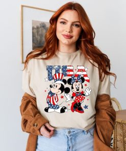 Mickey and Minnie USA Shirt, Disney American 4th of July Shirts