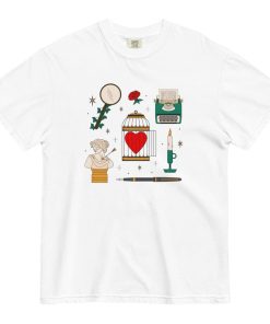 Tortured Poet Tattoo Flash Inspired Tee Shirt