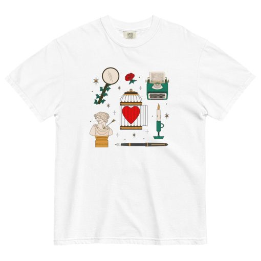 Tortured Poet Tattoo Flash Inspired Tee Shirt