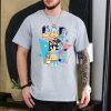 Colorful Line Bluey Daddy Pattern Unisex Vintage Shirt