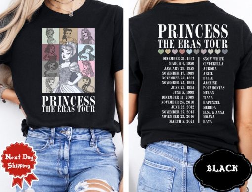 Princess Eras Tour Bella Canvas Shirt, Disney Princess Tour Tee