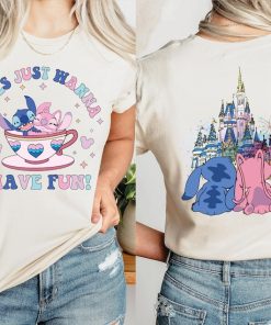 Girls Just Wanna Have Fun Shirt, Stitch Angel Besties Shirt