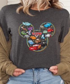 Mickey Head Disney Cars Shirt, McQueen And Friends Sweatshirt