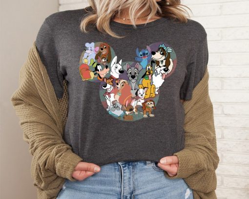 Disney Dogs Shirt, Disney Goofy Pluto Bolt Dug Shirt, Dog Lover Shirt