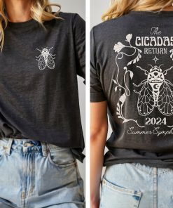 Vintage Cicada Shirt 2024 Cicada Emergence Unisex Short Sleeve Tee