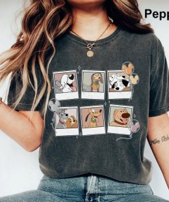 Vintage Disney Dogs Comfort Colors Shirt, Disney Polaroid Shirt