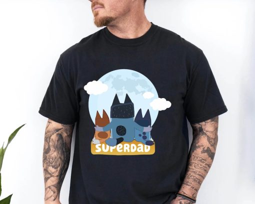 Bluey Super Dad Shirt, Bluey Dad Shirt, Bluey Family Matching Shirt