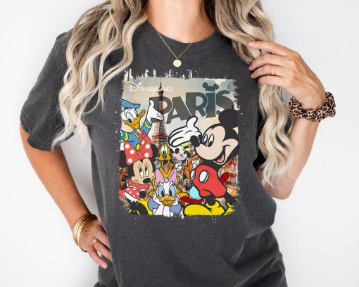 Disneyland Paris Shirt, Mickey Friends Eiffel Tower Shirt