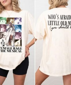 The Femalle Musical Graphic Shirt, Afra1d Of Little Shirt Two Sides