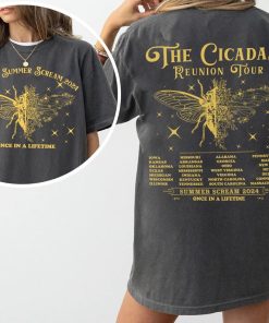 Cicadas Summer Scream Reunion Tour 2024 Shirt, The Cicada Concert Tour