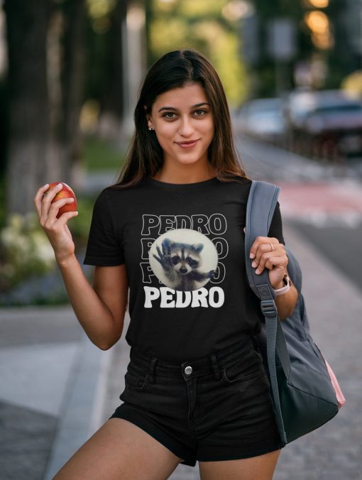 T-Shirt Pedro Pedro Dancing Raccoon Tiktok, Funny Raccoon Meme