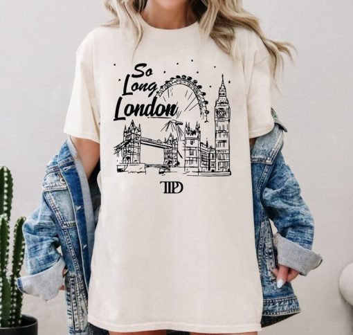 Taylor Album TTPD Single So Long London 2 Side Shirt